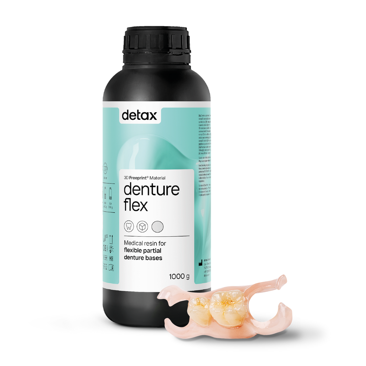 Butelka żywicy Detax Freeprint Denture Flex UV