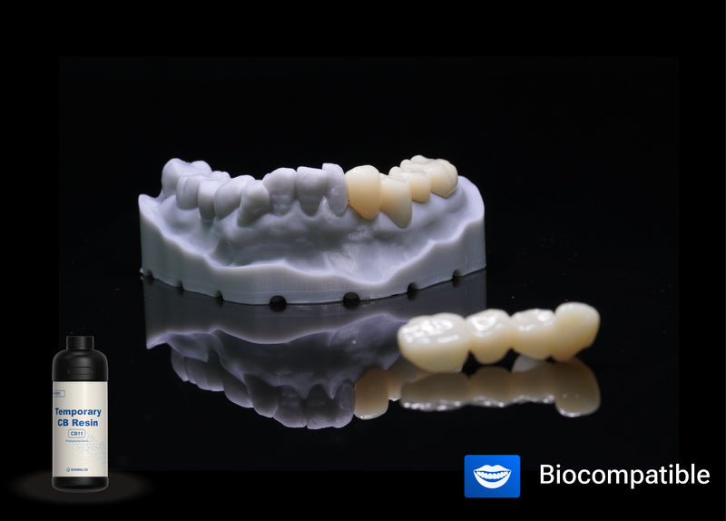 SHINING DENT CB11 – laikinų vainikėlių ir tiltų 3D derva