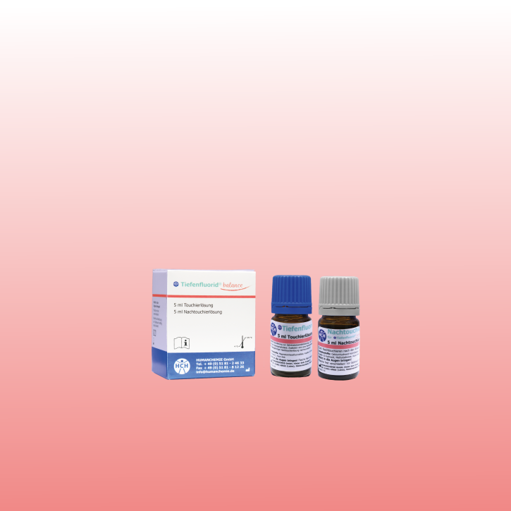 Humanchemie Tiefenfluorid balance 5 ml – dwa roztwory z opakowaniem